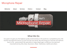 Tablet Screenshot of microphonerepair.com